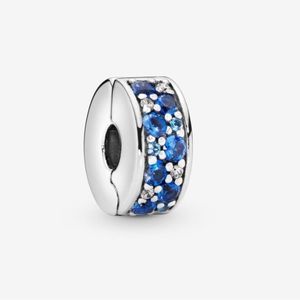 Pandora Blue Pavé Clip Charm